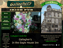 Tablet Screenshot of gallaghers-irishpub.com